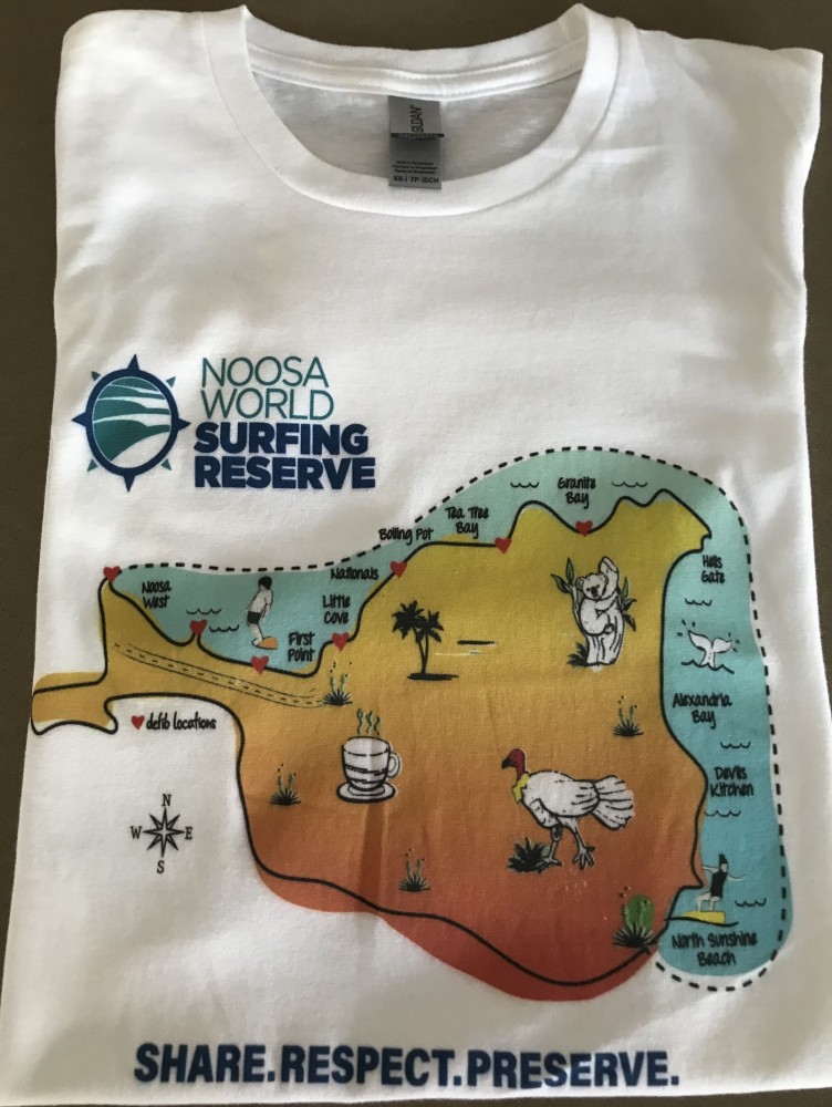 Noosa World Surfing Reserve T-Shirt - The Map Tee